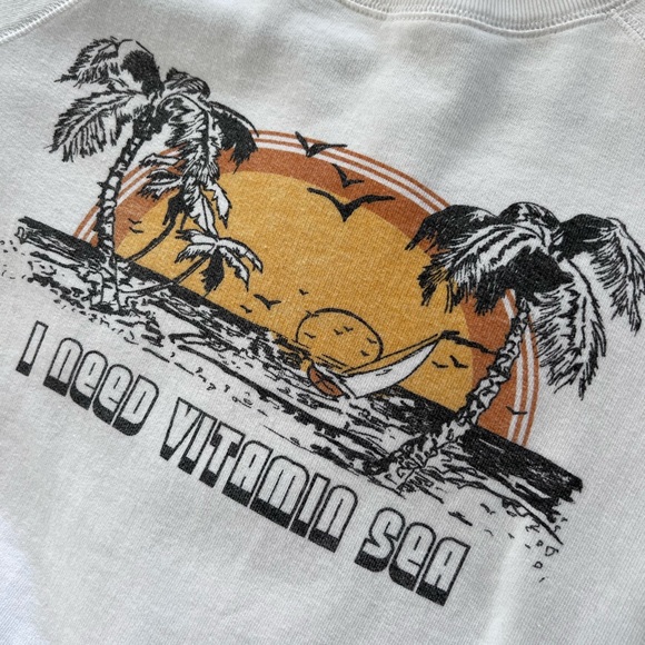 🌸SEZANE x Sea NY sweatshirt in cotton “I need vitamin Sea” good condition - Picture 12 of 15